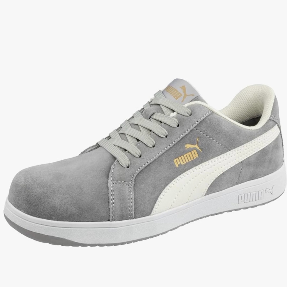 Puma  women  Gray Suede Sneakers safety work